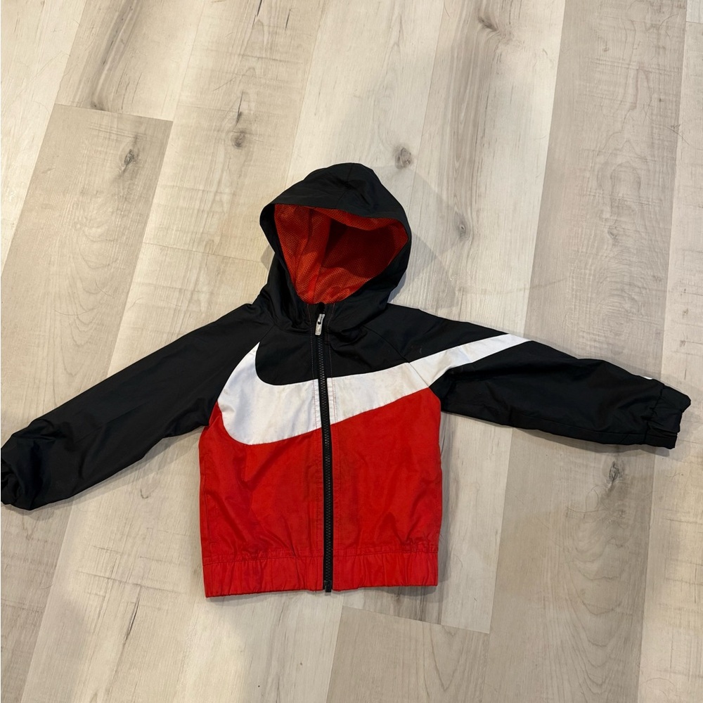 Nike Red and White Mesh jacket